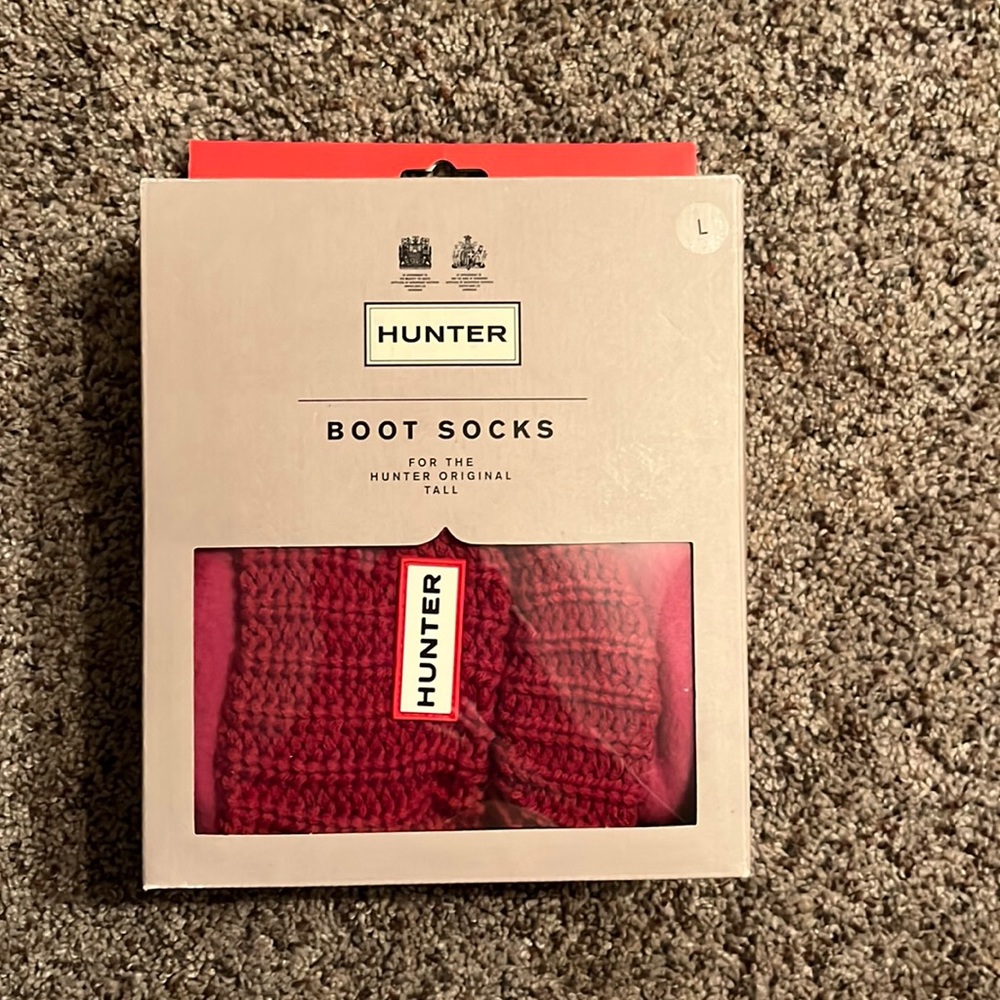 Hunter Boot Socks (Dark Pink)
